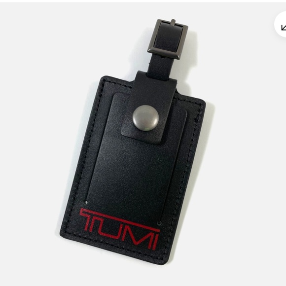 Tumi Other - Tumi Luggage ID Hang Tag Briefcase Duffle Tag Travel Leather Black BRAND NEW